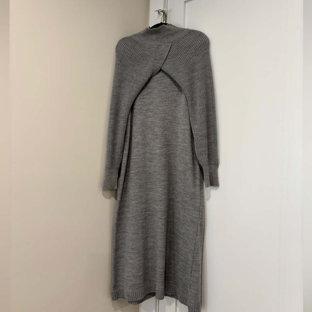 Knit Grey Maxi Dress Size Large